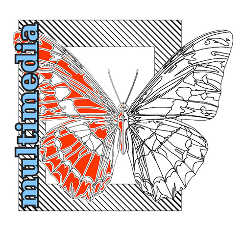 Vector Butterfly red